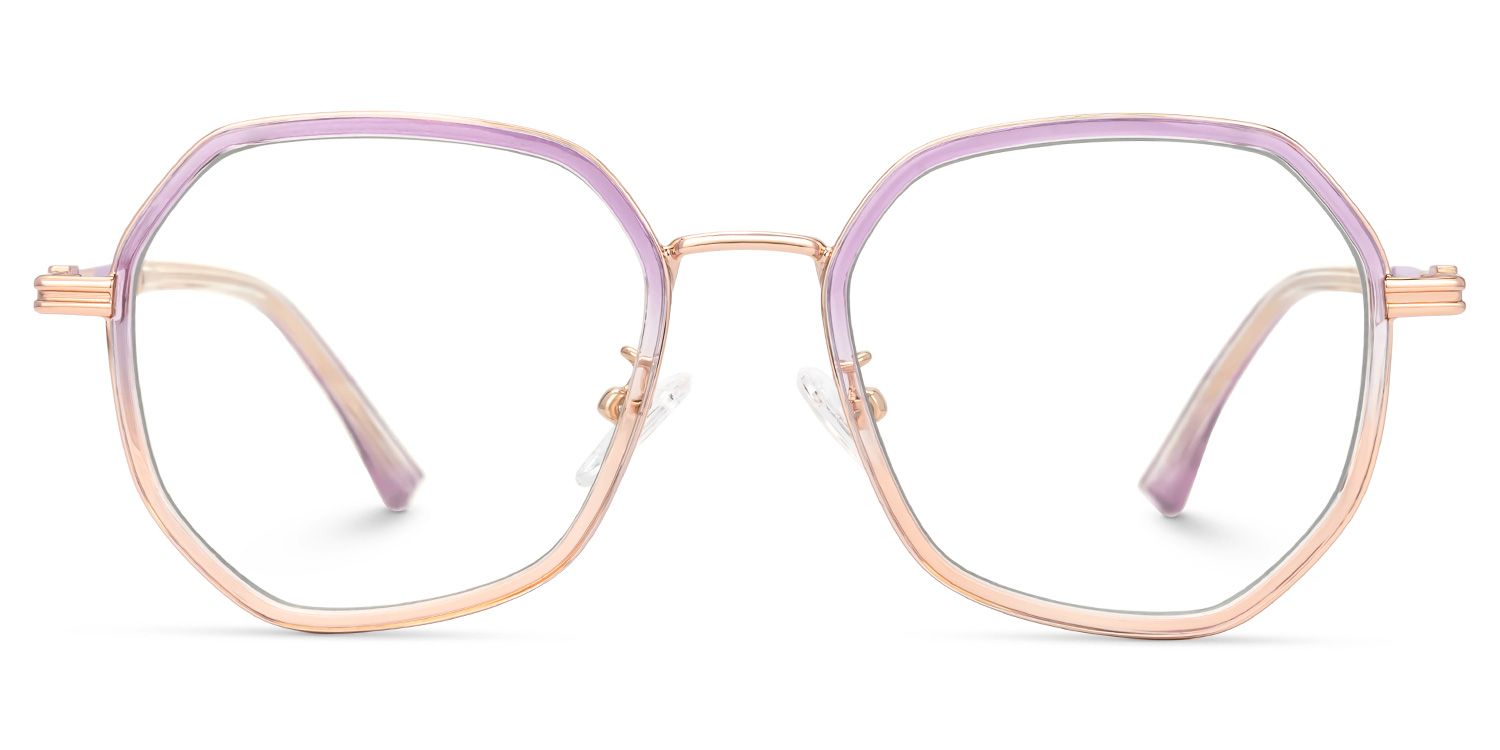 Frazier Two-Tone Geometric Glasses | ZEELOOL Canada0