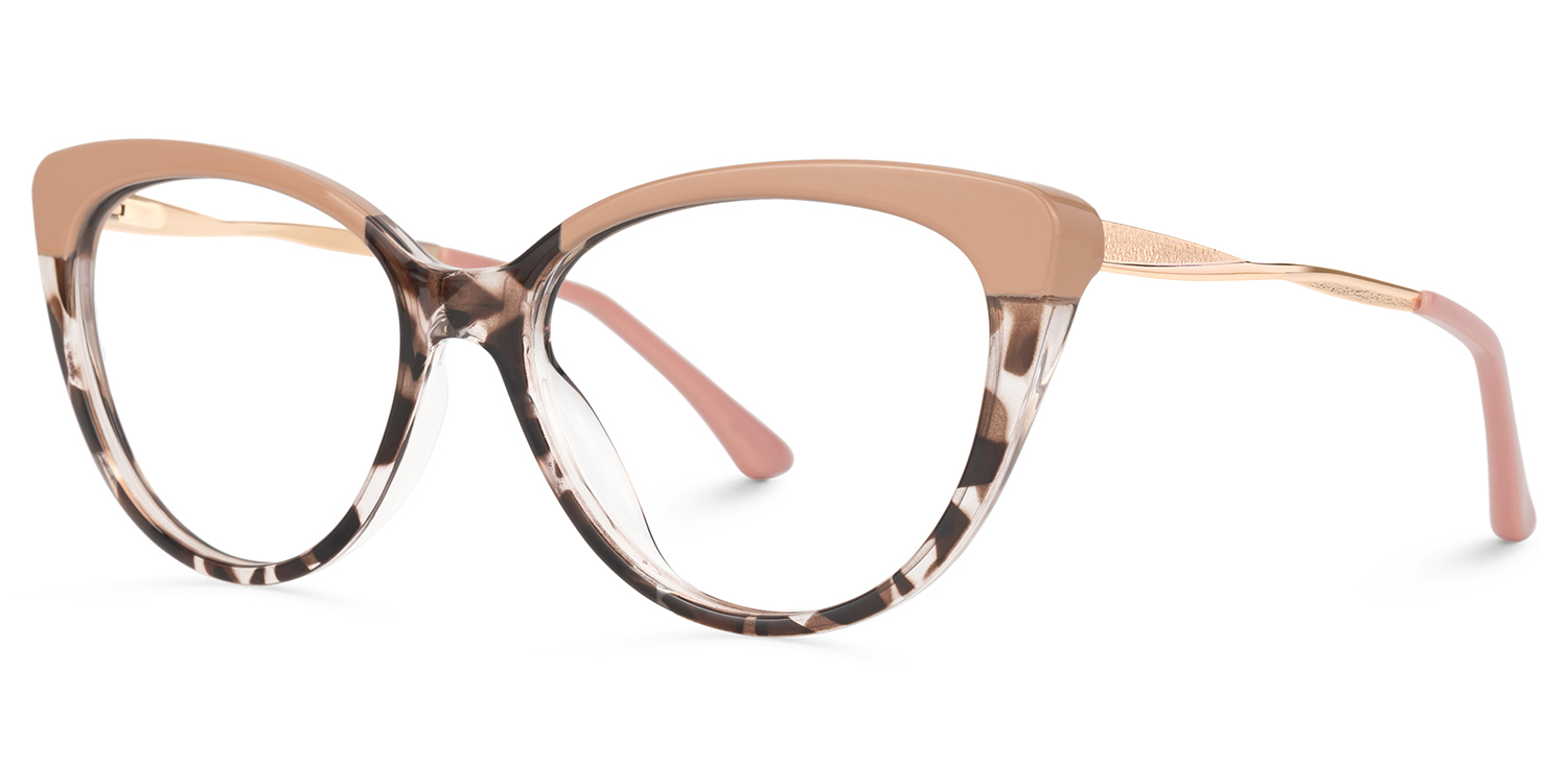 Marcus Cateye Cameo-Brown Glasses1