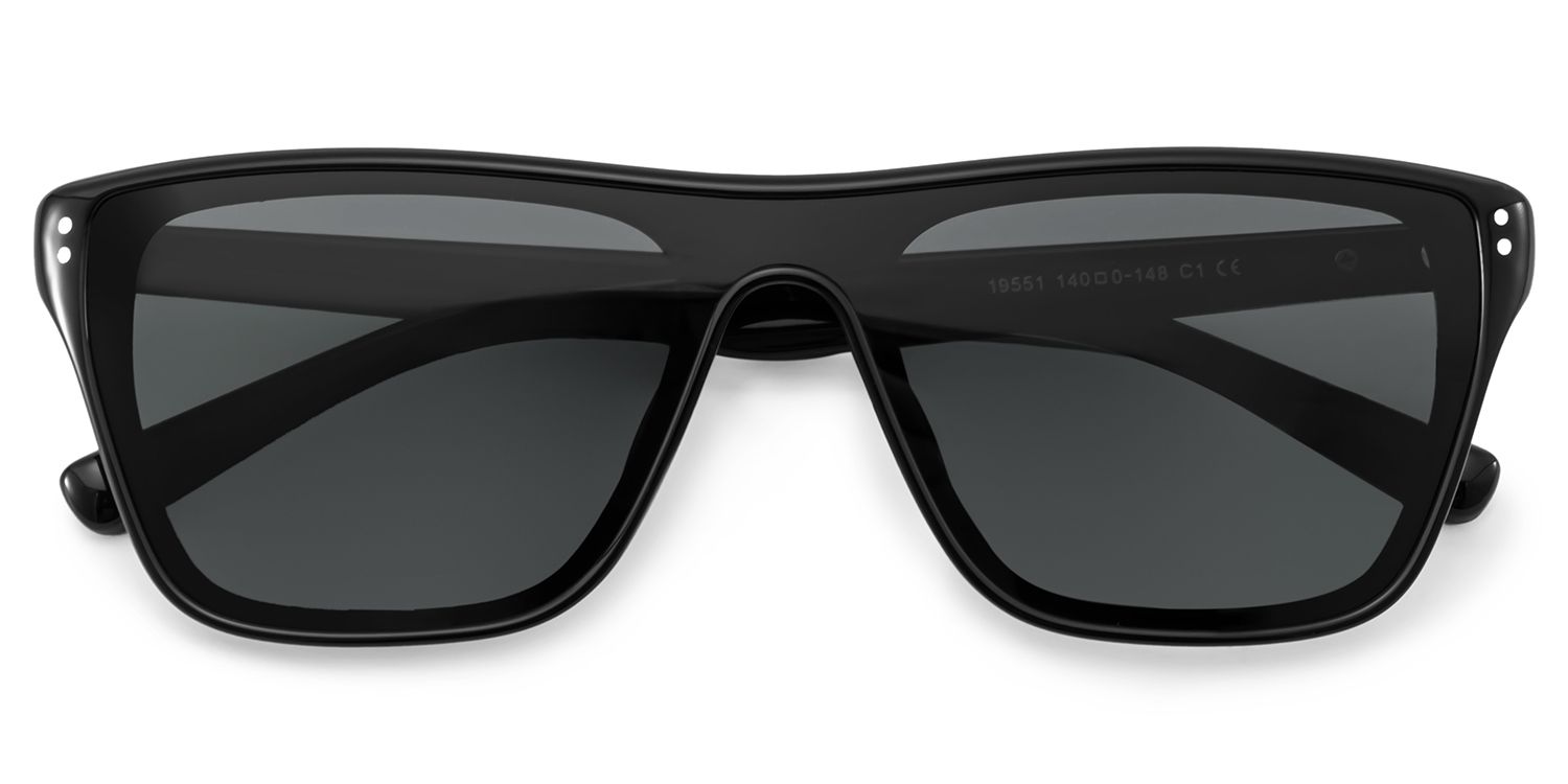 Paloma Black Aviator Polarized Sunglasses Online | ZEELOOL Canada1