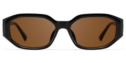 Kiara Geometric Black Sunglasses0