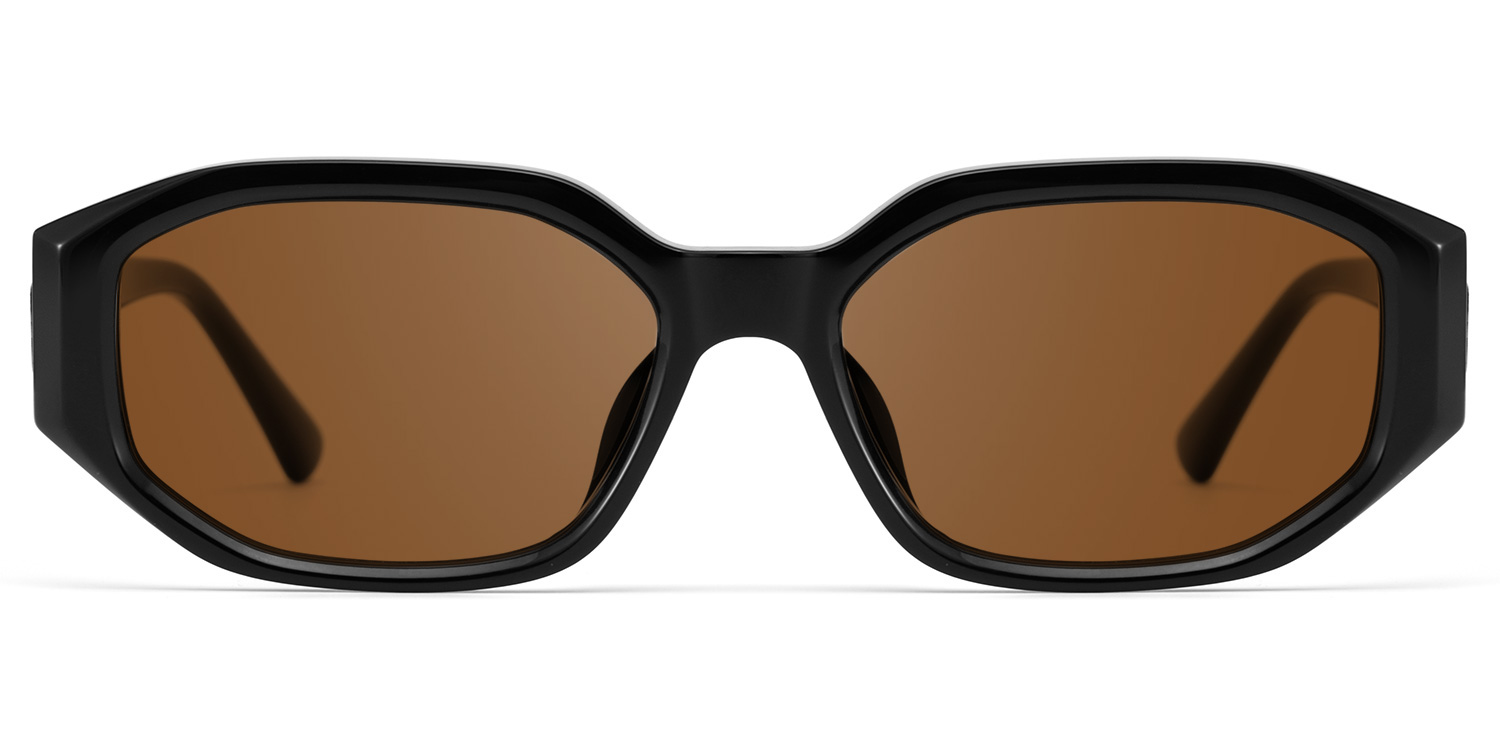 Kiara Geometric Black Sunglasses0