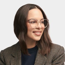 Estrada Cateye Black-Clear Glasses1