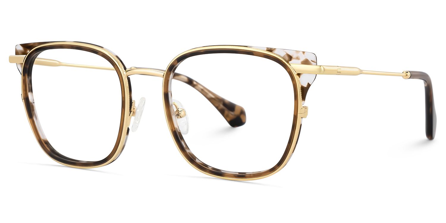 Cameron Eyeglasses in Square Tortoise Frame | Zeelool3