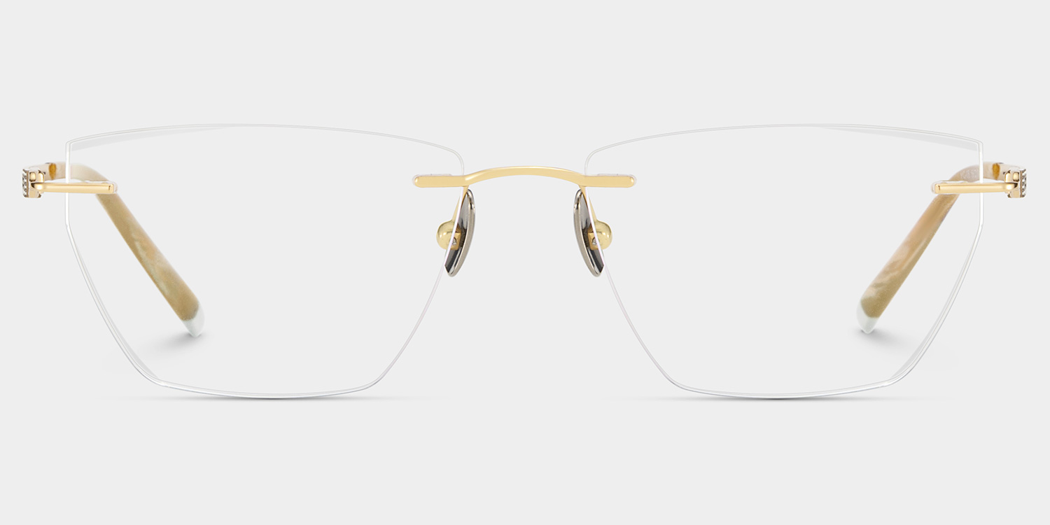 Ella Cat eye Gold Glasses good-img