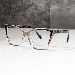 Adalis Beige Cat eye Glasses4