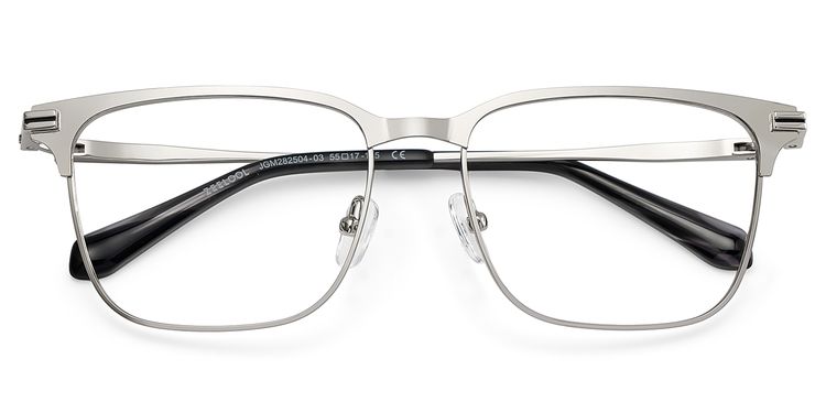 Marshall Rectangle Silver Glasses