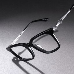 Reese Square Black Glasses1