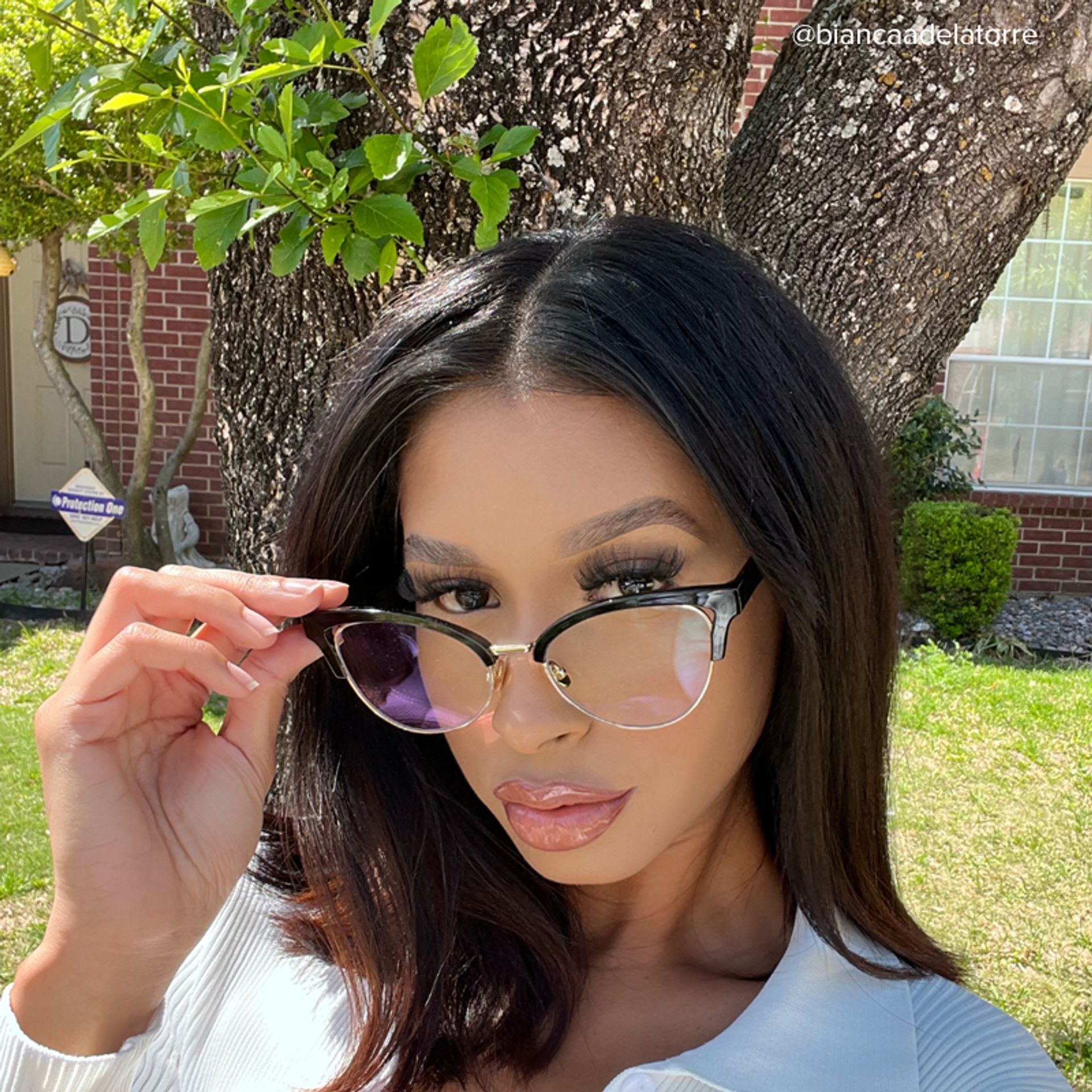 Charlene Browline Cateye Black EyeGlasses | ZEELOOL Canada6