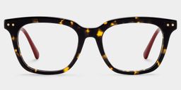 Angela Tortoise Rectangle Glasses0