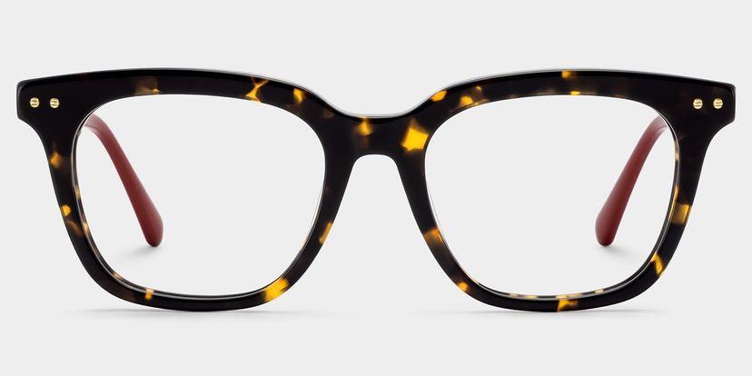 Angela Tortoise Rectangle Glasses