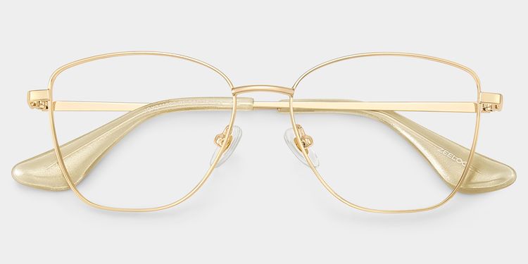 Skyler Square Gold Glasses