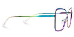 Racquel Iridescent Square Glasses2