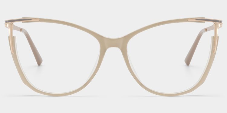 Yomary Cateye Khaki Glasses