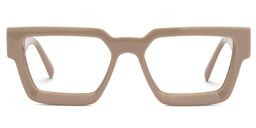 Gabriela Rectangle Brown Glasses0