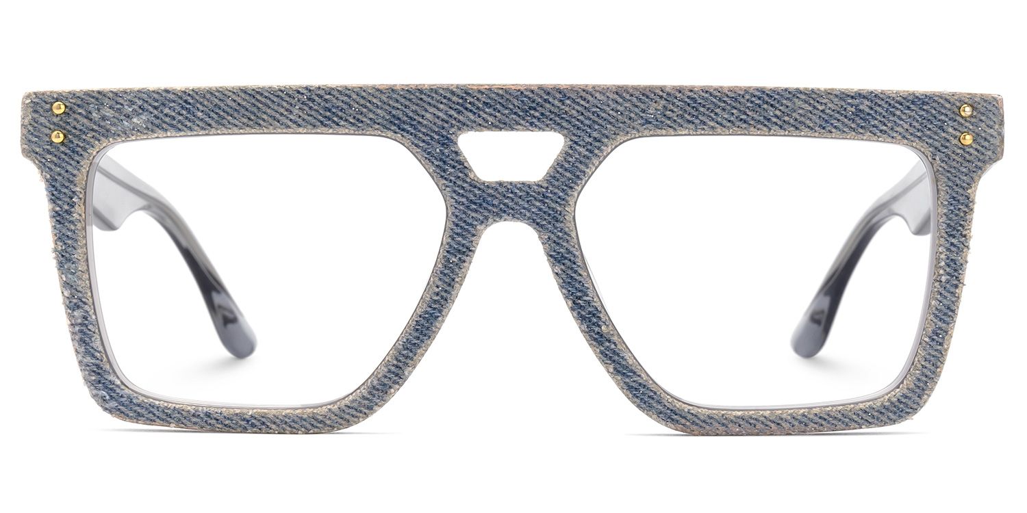 Rubin Blue Denim Eyeglasses | ZEELOOL Canada0