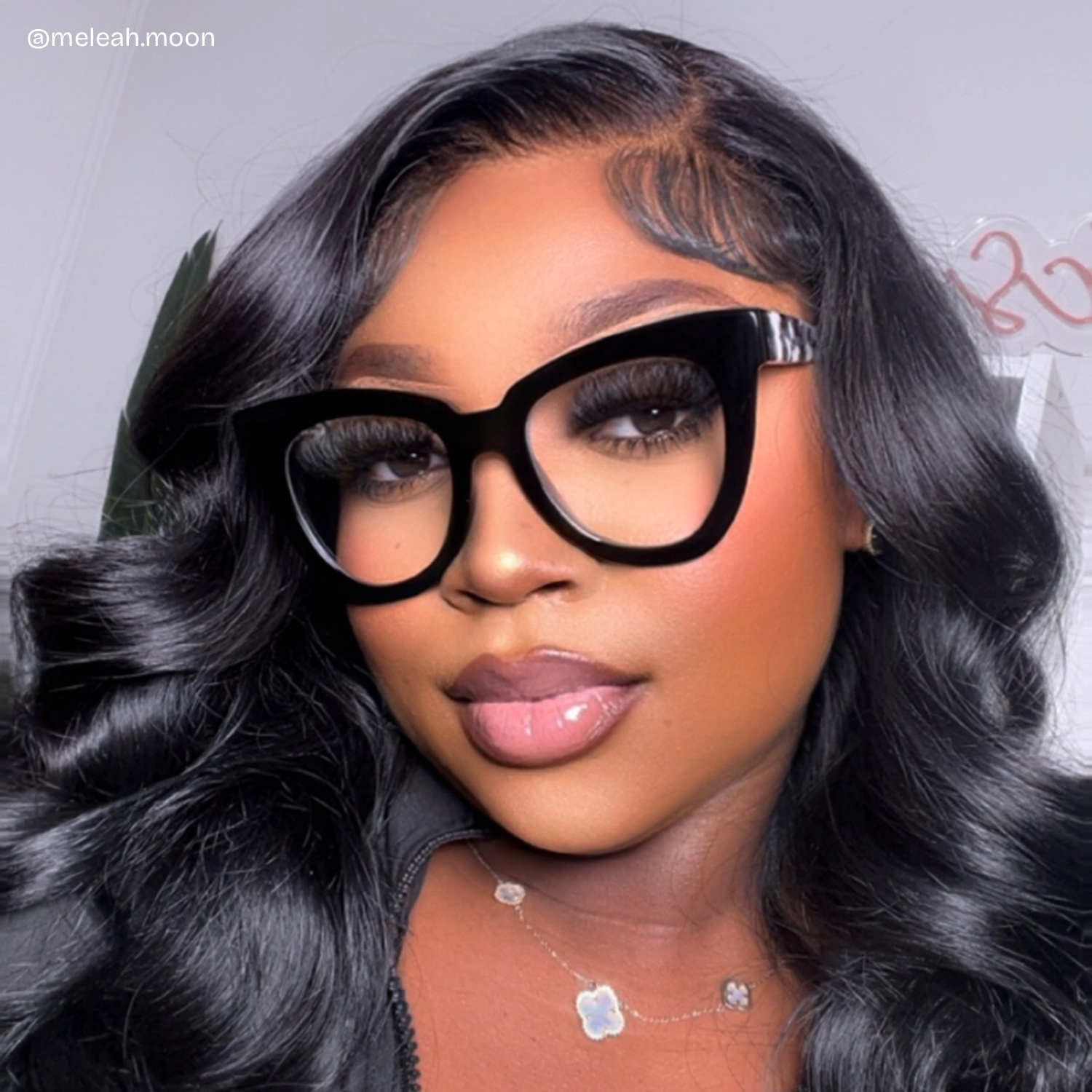 Yaser Cateye Black Glasses7