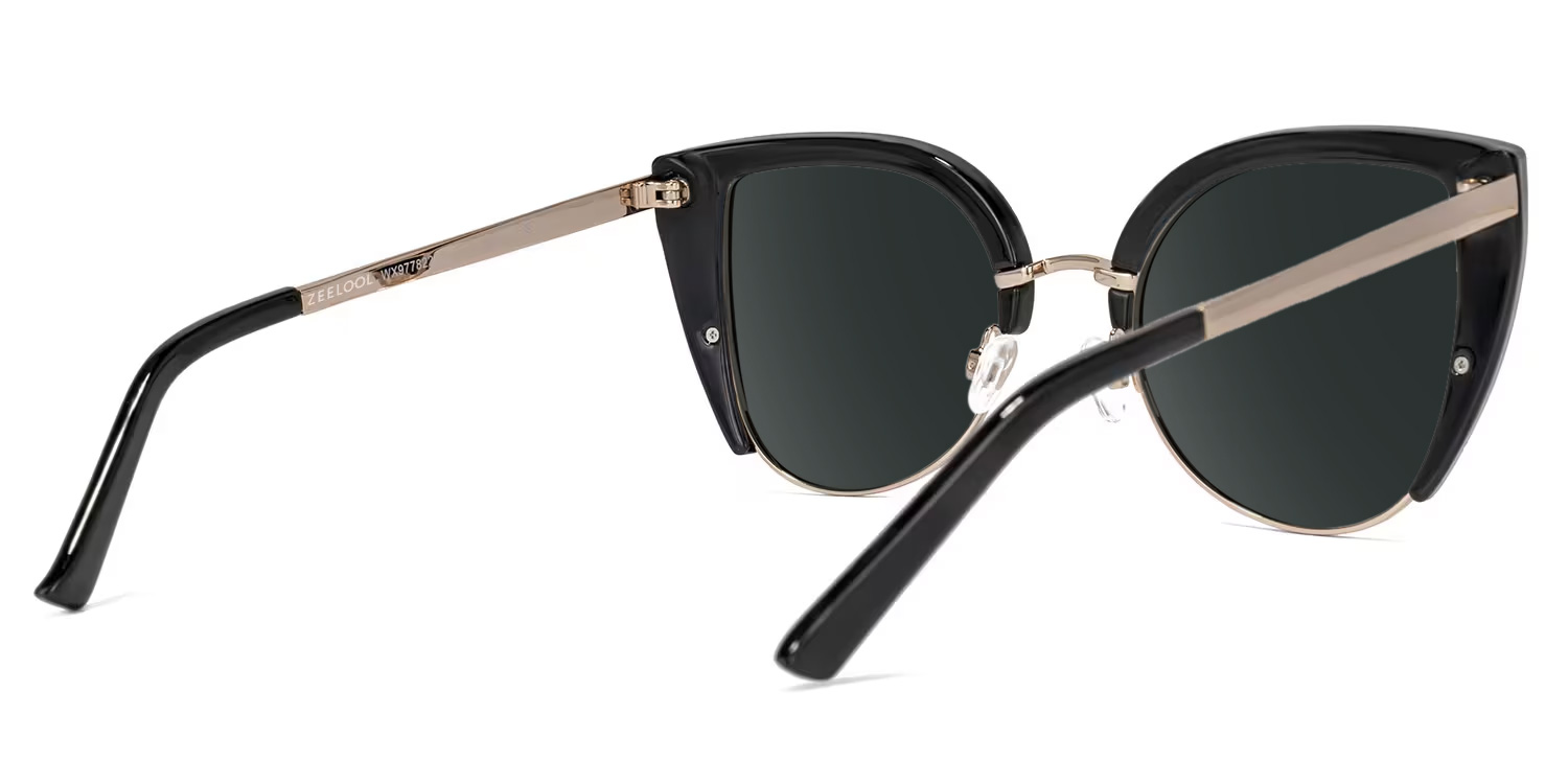 Brewer Cateye Black Frame Sunglasses | ZEELOOL Canada3