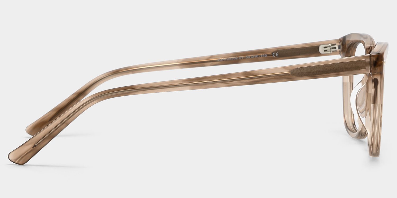 Sawyer Gradient Brown Rectangle Eyeglass Frames | ZEELOOL4