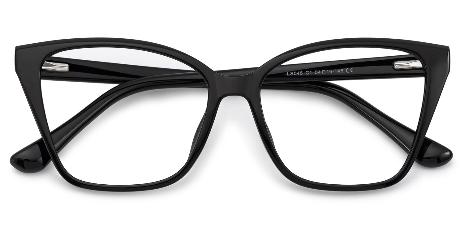 Sienna Black Butterfly Prescription Glasses | ZEELOOL Canada1