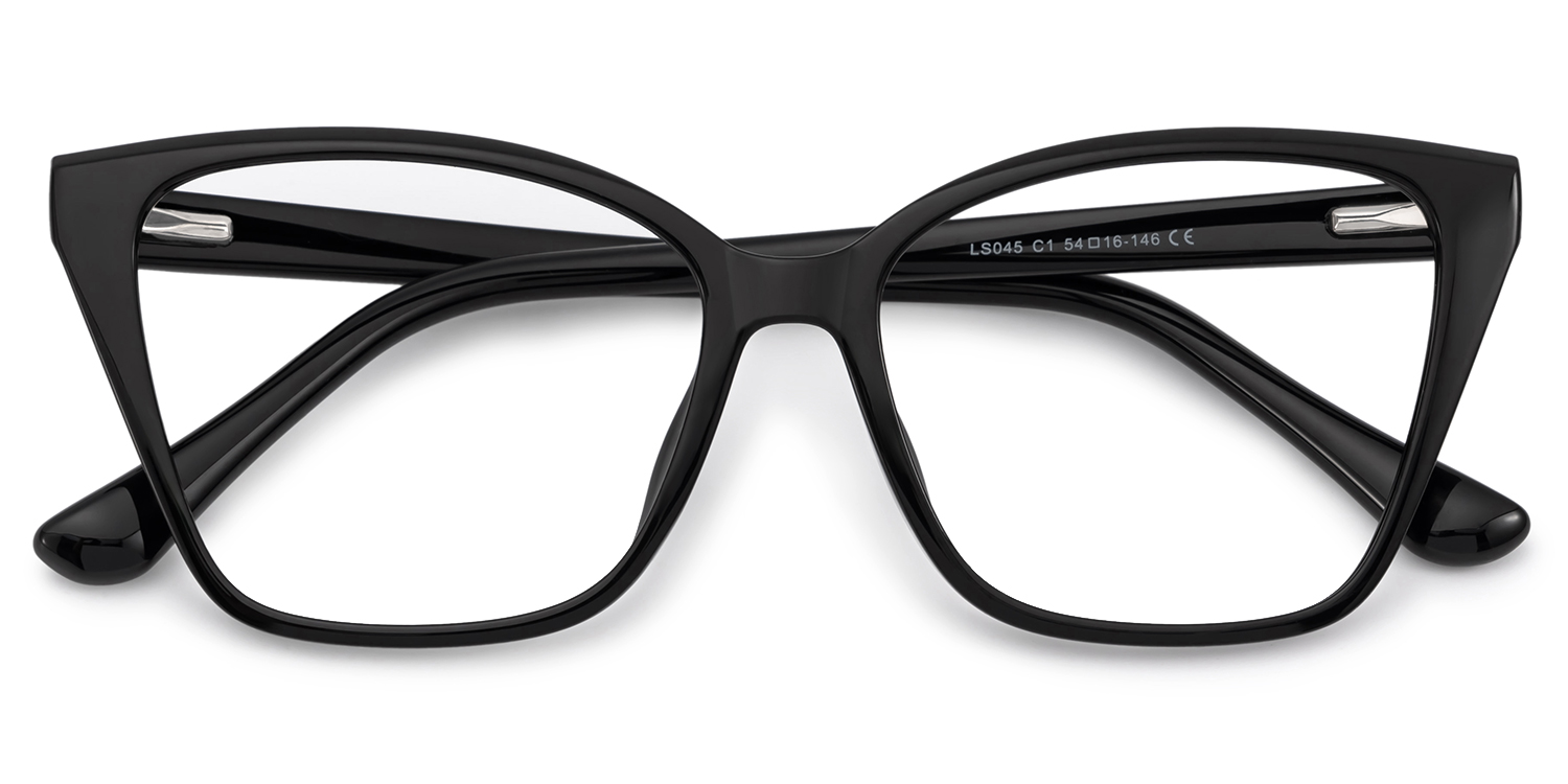 Sienna Black Butterfly Prescription Glasses | ZEELOOL Canada1