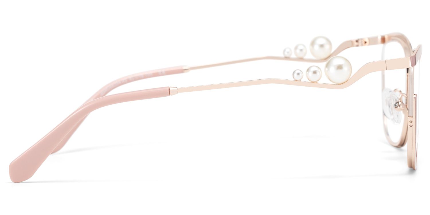 Aria Eyeglasses in Round Pink Frame | ZEELOOL Canada5