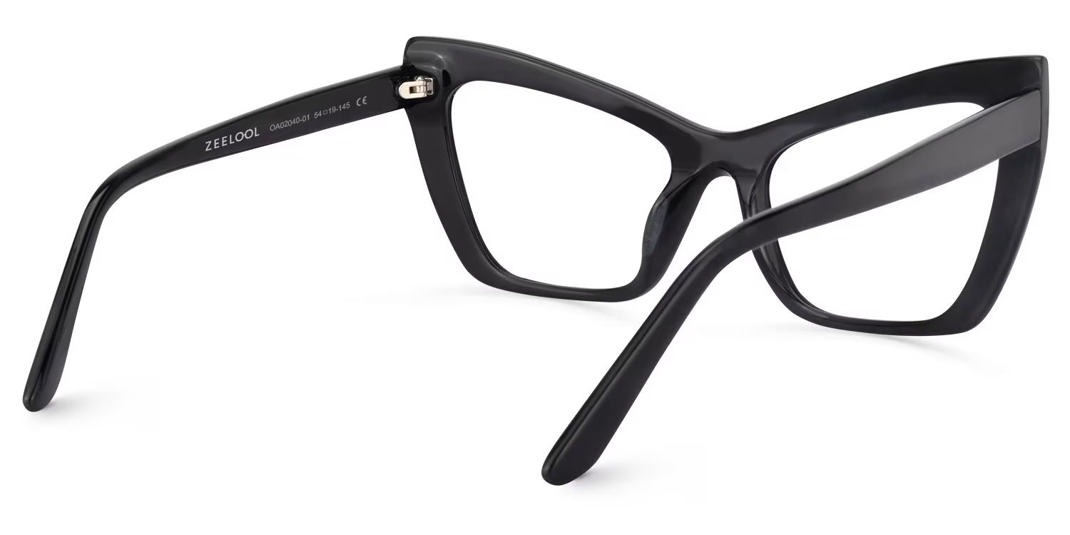 Driscoll Cateye Black Glasses | ZEELOOL Canada4