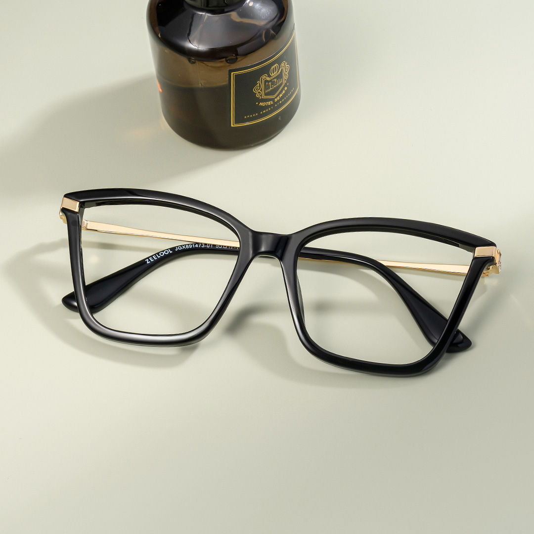 Stephens Cateye with Black Glasses Oversized Frames | ZEELOOL Canada0