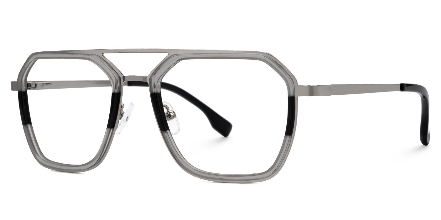 Chiquita Gray Eyeglasses with Aviator Design1