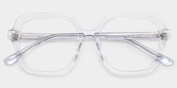 Devon Geometric Clear Glasses1