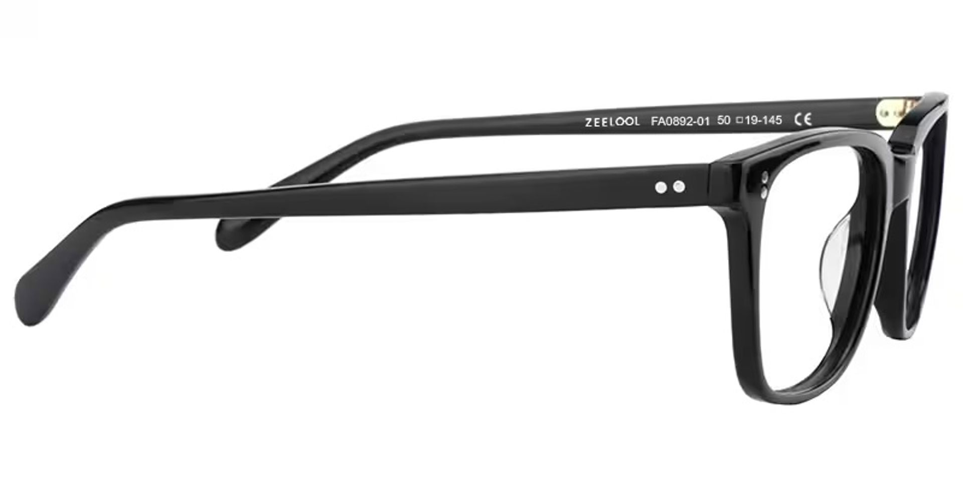 Lamont Rectangle Black Eyeglasses and Glasses Frames4