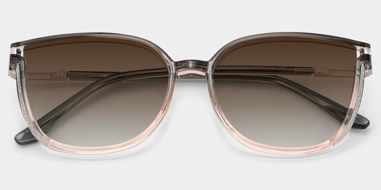 Rodz Square Gray-Pink Glasses