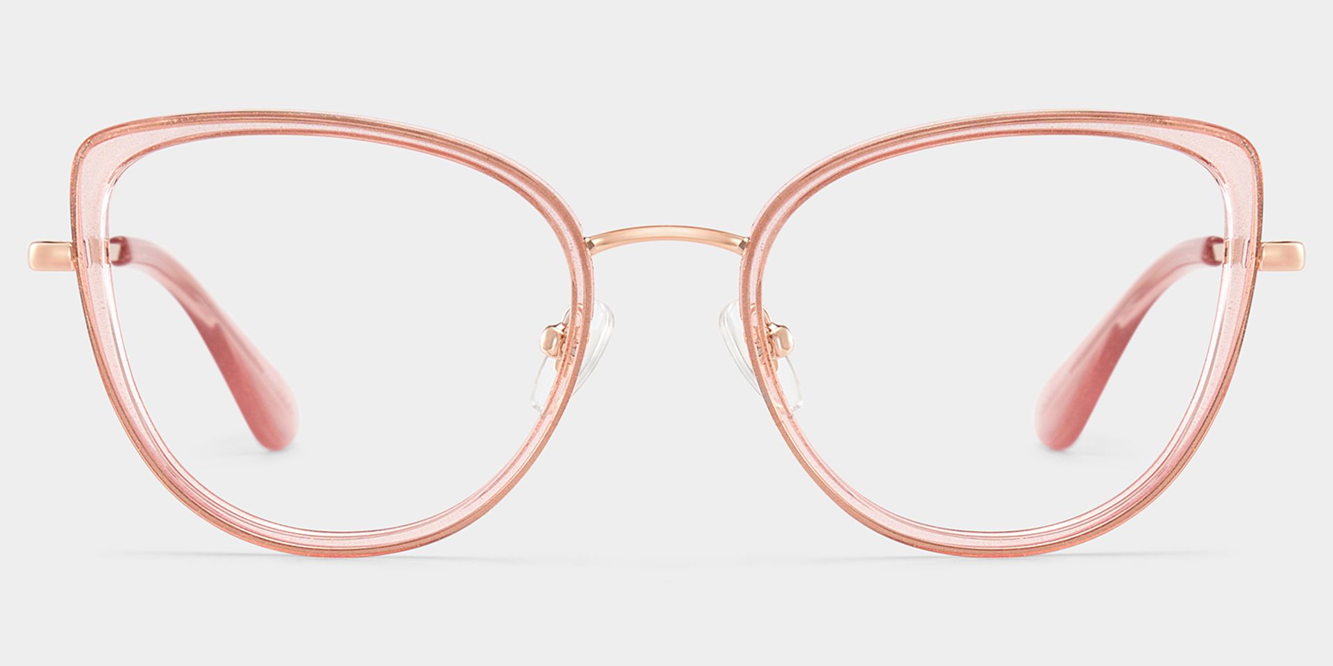 Celine Clear Pink Cat-eye Eyeglass Frames with Bling for Ladies2