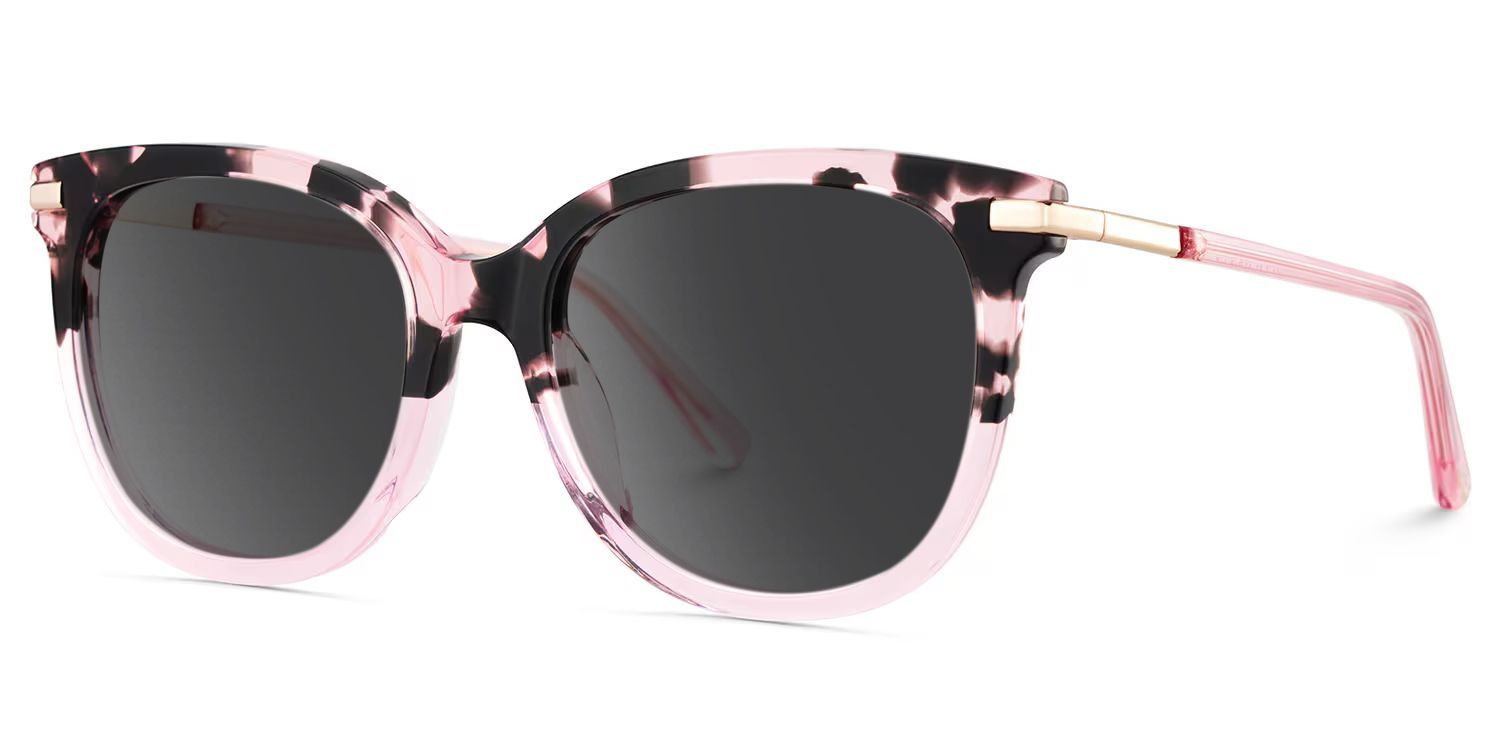Round Pink Tortoise Glasses2