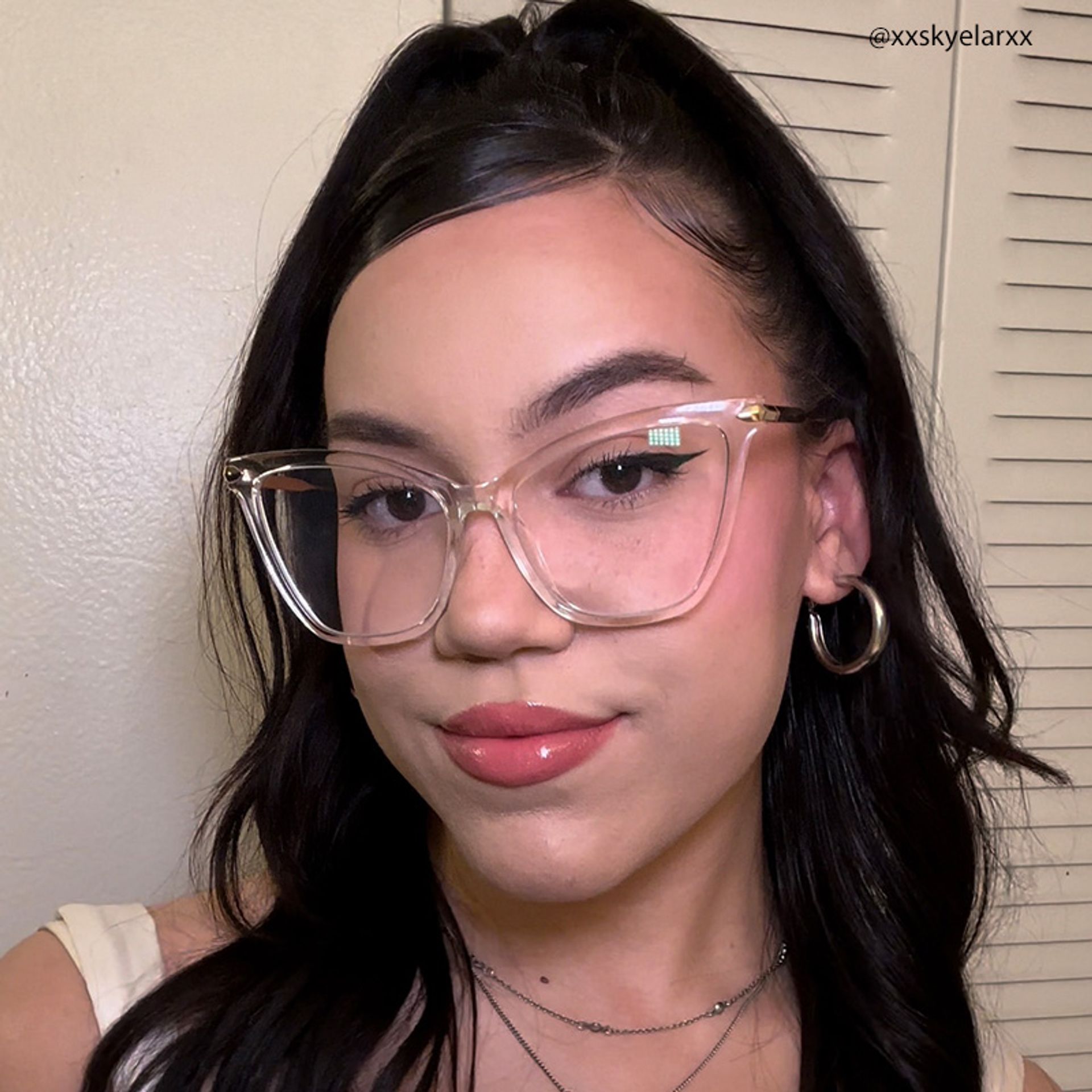 Hilary Butterfly Clear Frame Glasses | Zeelool12