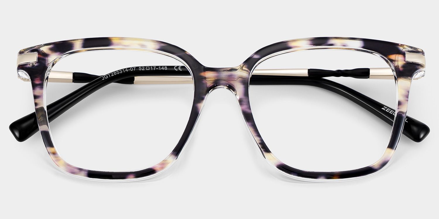 Jacqui Natural Tortoise Square TR90 Glasses | ZEELOOL2