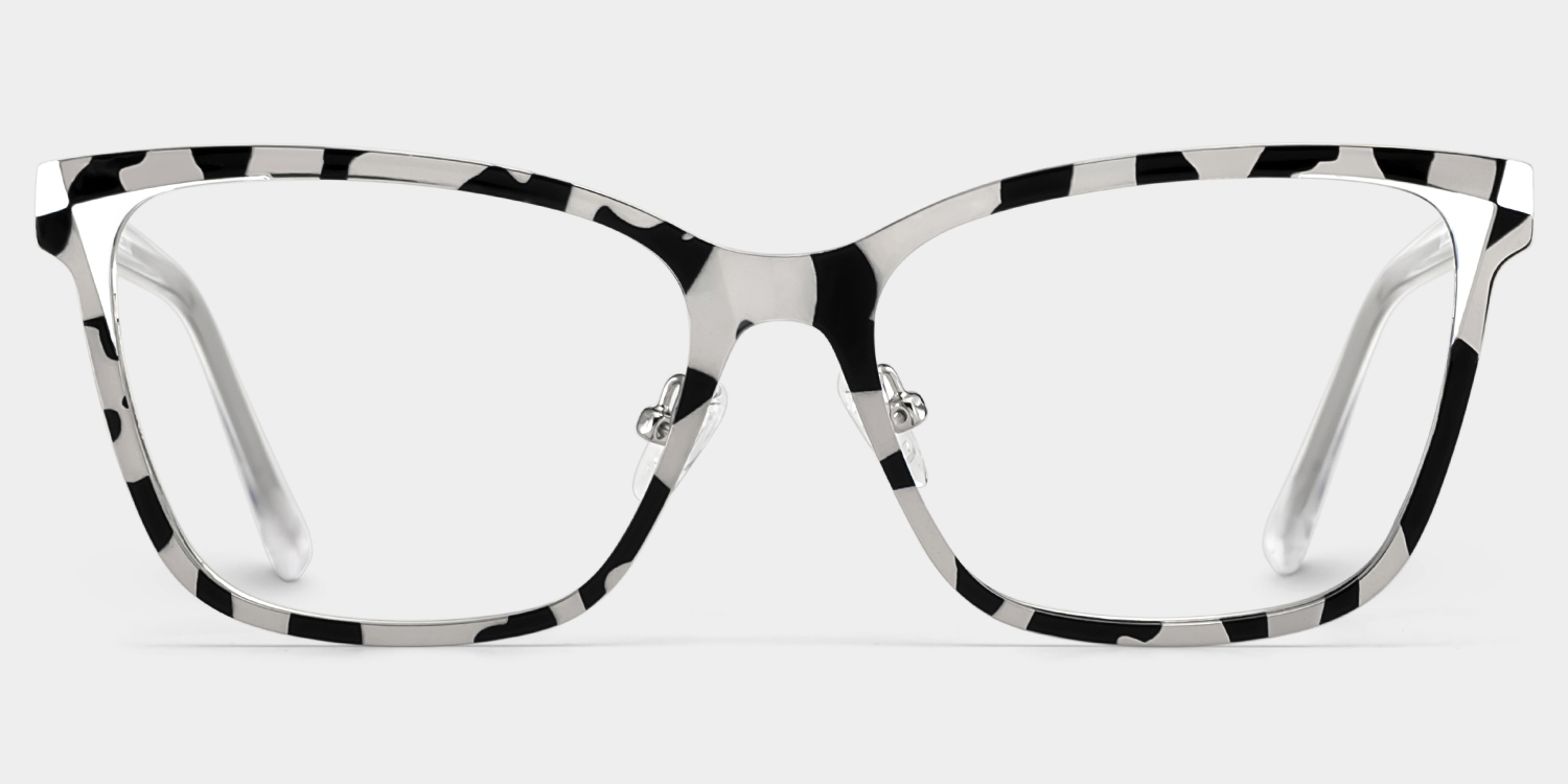Elise Tortoise Frame Glasses with Rectangle Frame Online | ZEELOOL Canada1