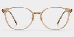 Amanda Rectangle Beige Glasses1