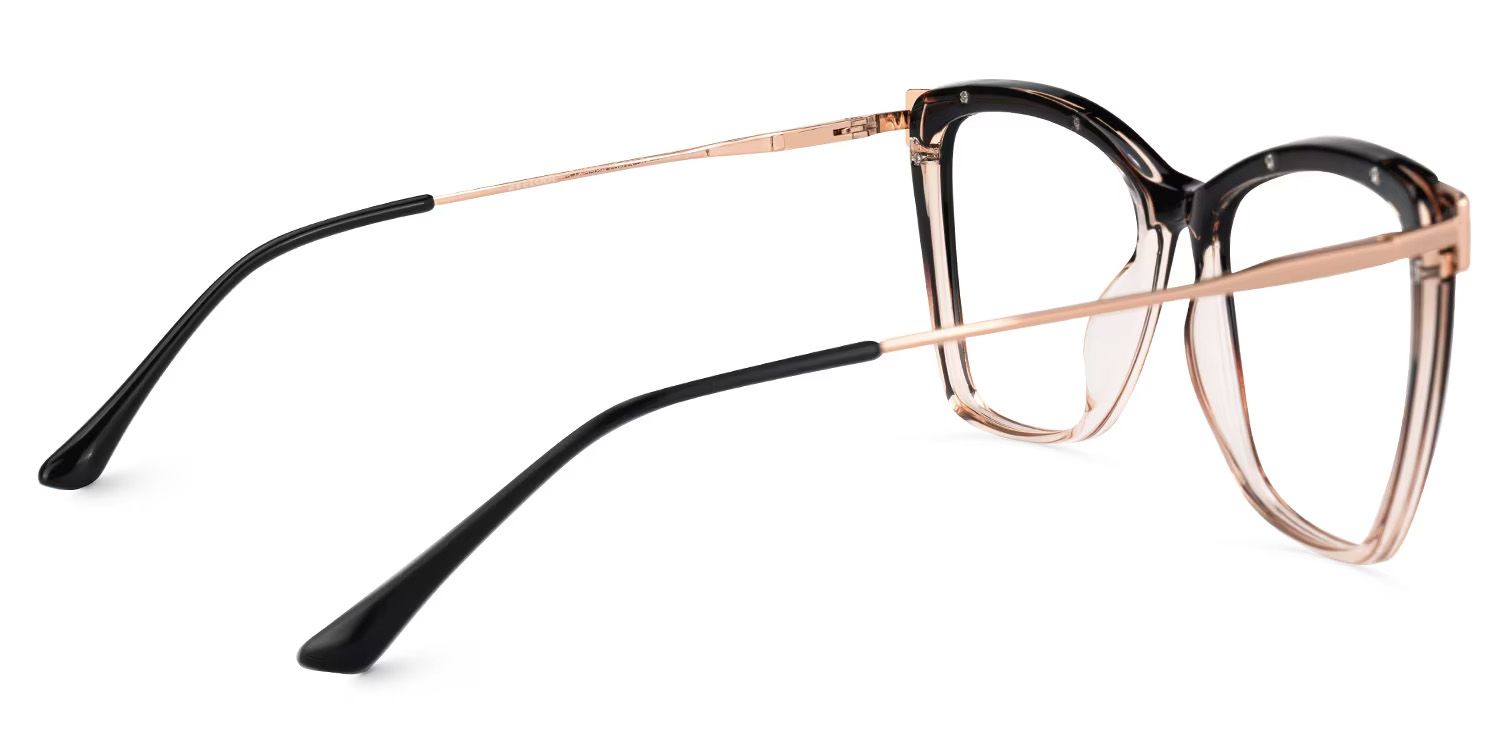 Krystle Square Multicolor Eyeglasses and Wide Frames3