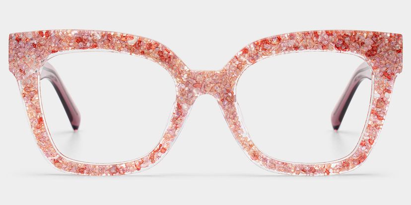 Renata Square Pink Glasses