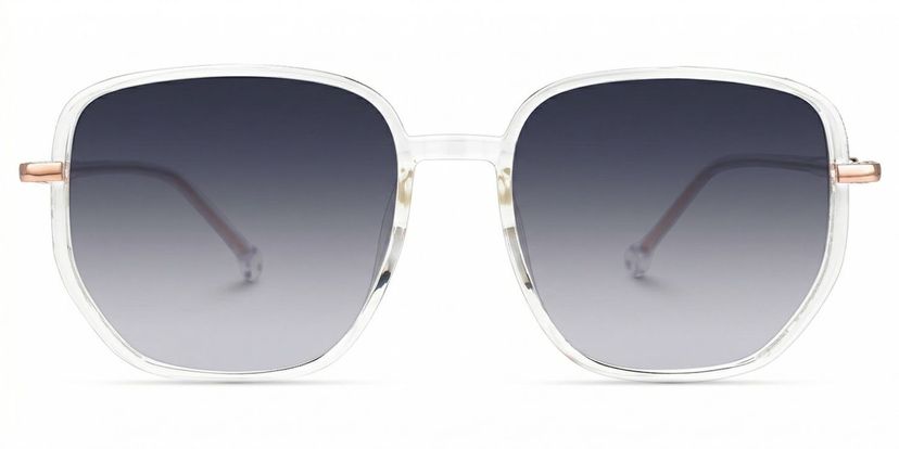 Joana Clear Geometric Sunglasses