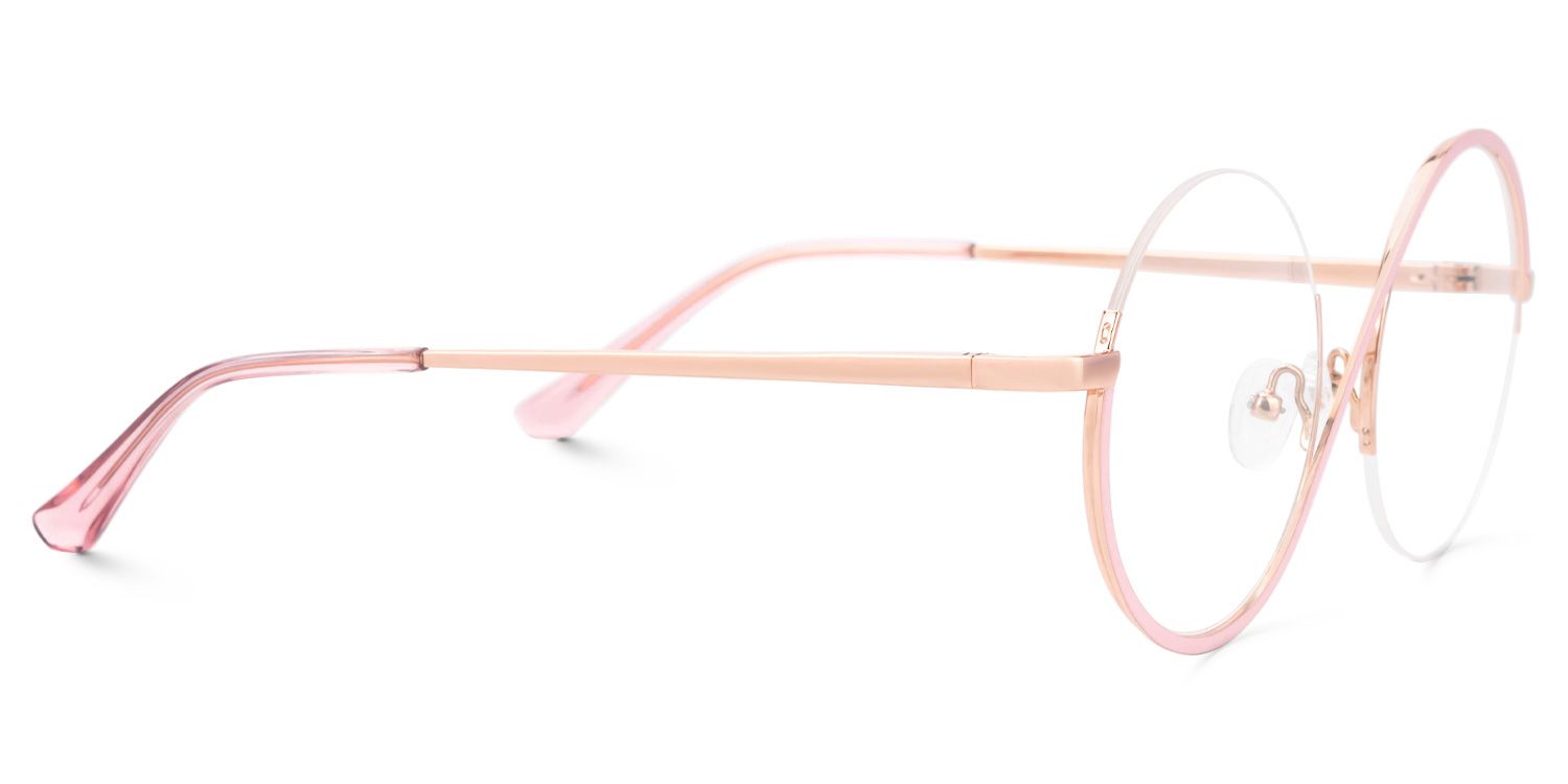 Flozif Round Pink Glasses deals -Zeelool Glasses2