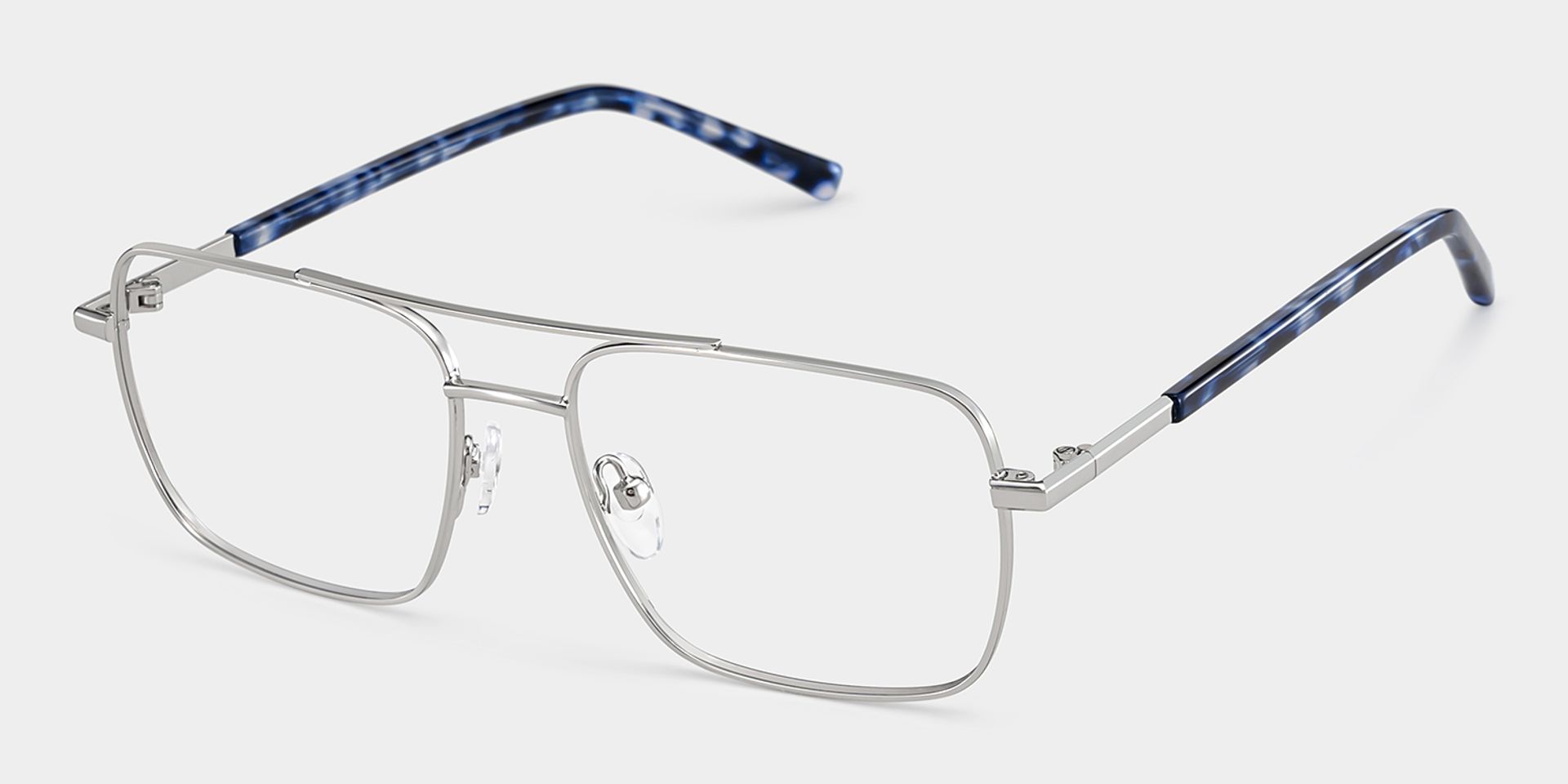Iris Silver Frame Glasses with Aviator Frame Online | ZEELOOL Canada4