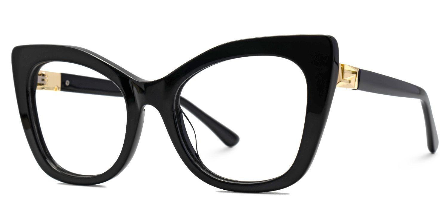 Black Full rim Cateye Eyeglasses -Vela on Sale | ZEELOOL Canada1