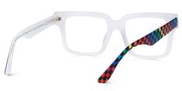 Chrissie Square White Glasses4