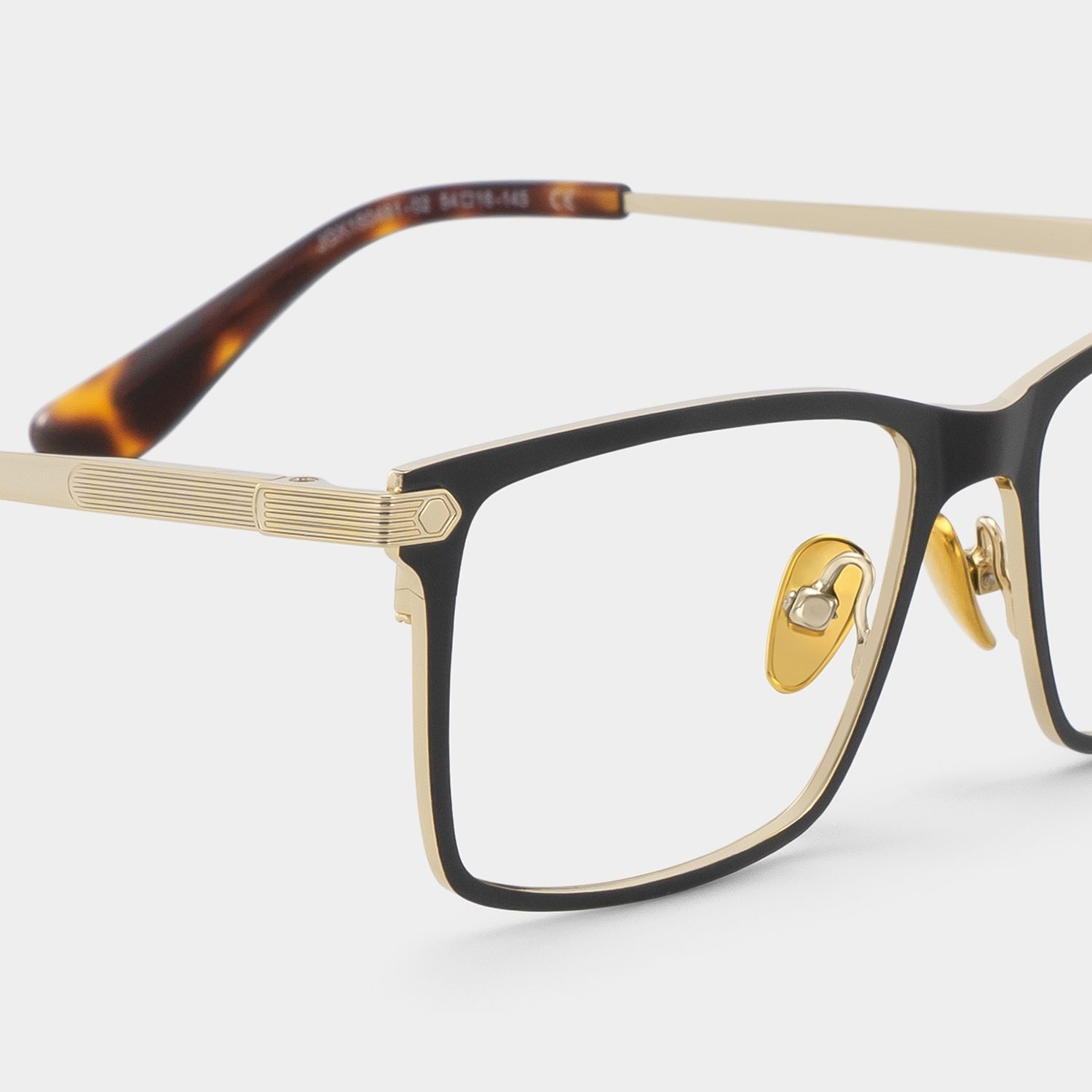 Alexander Black Full Rim Rectangle Glasses for Men | ZEELOOL5