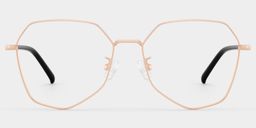 Bivins Geometric Gold Glasses0