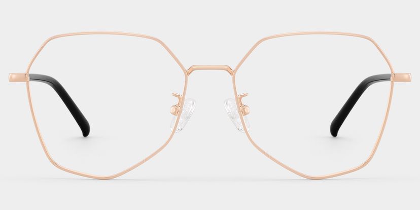 Bivins Geometric Gold Glasses