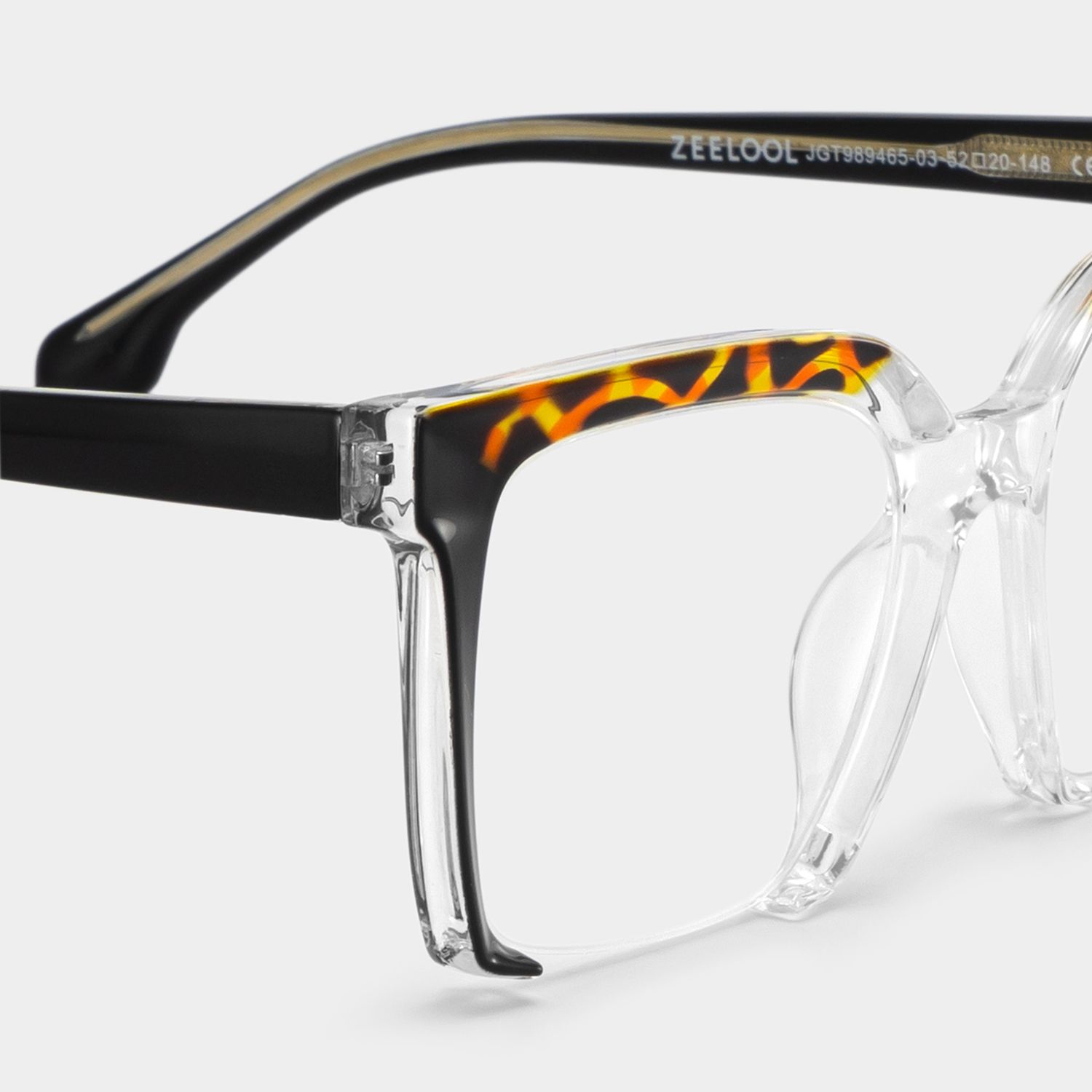 Misty Square Black Glasses | ZEELOOL Canada4