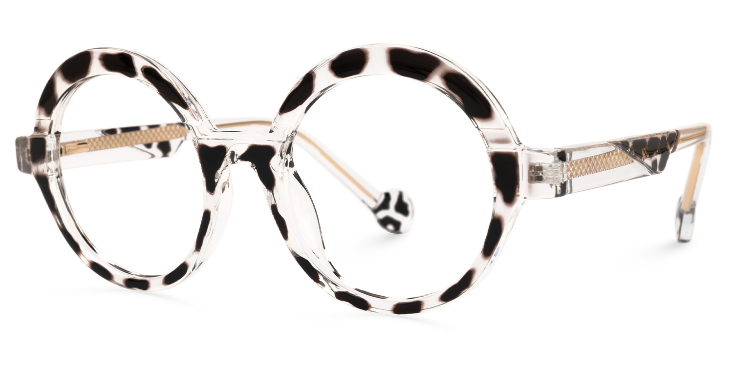 Shermier Round Two-Tone Glasses1