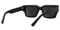 Garza Black Rectangle Sunglasses3
